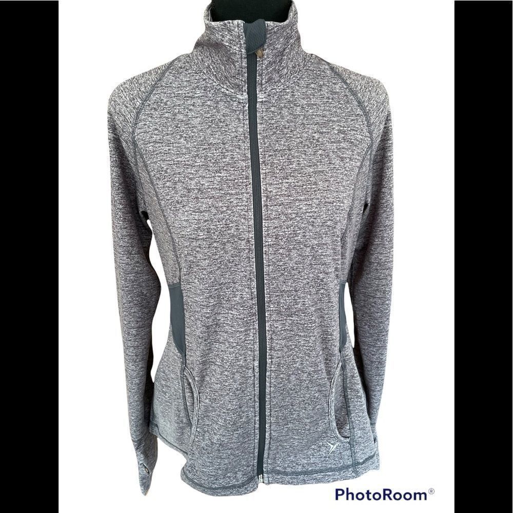 Old Navy Active Full zip Athletic style gray  jacket, size M